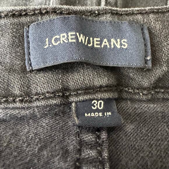 J. Crew Curvy Toothpick Black Washed Skinny Jeans Size 30 - Picture 5 of 9